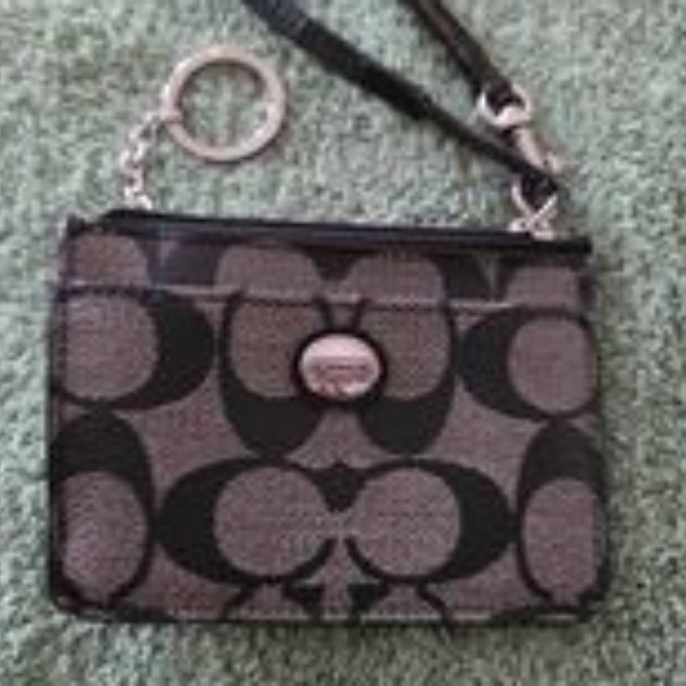 Coach small wallet wristlet